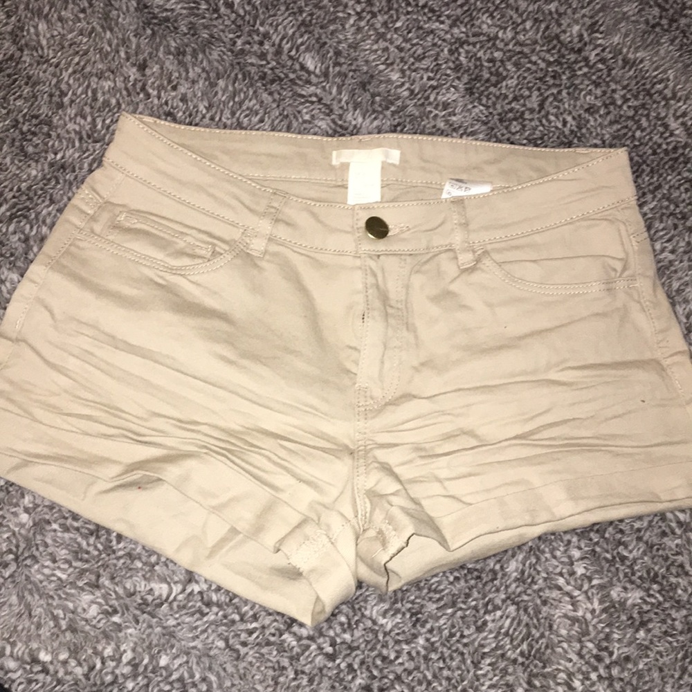 tan shorts